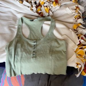 Green tank top